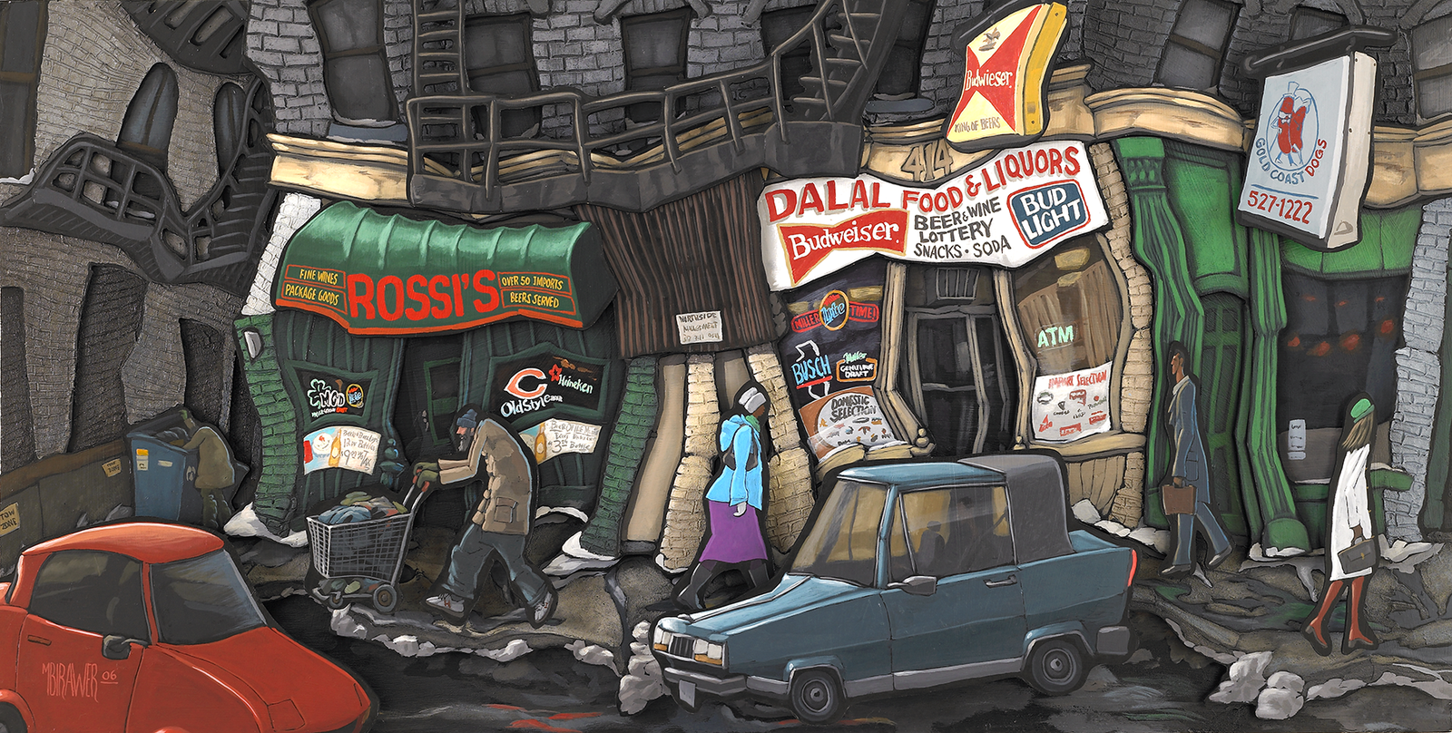 North State Street Original Painting