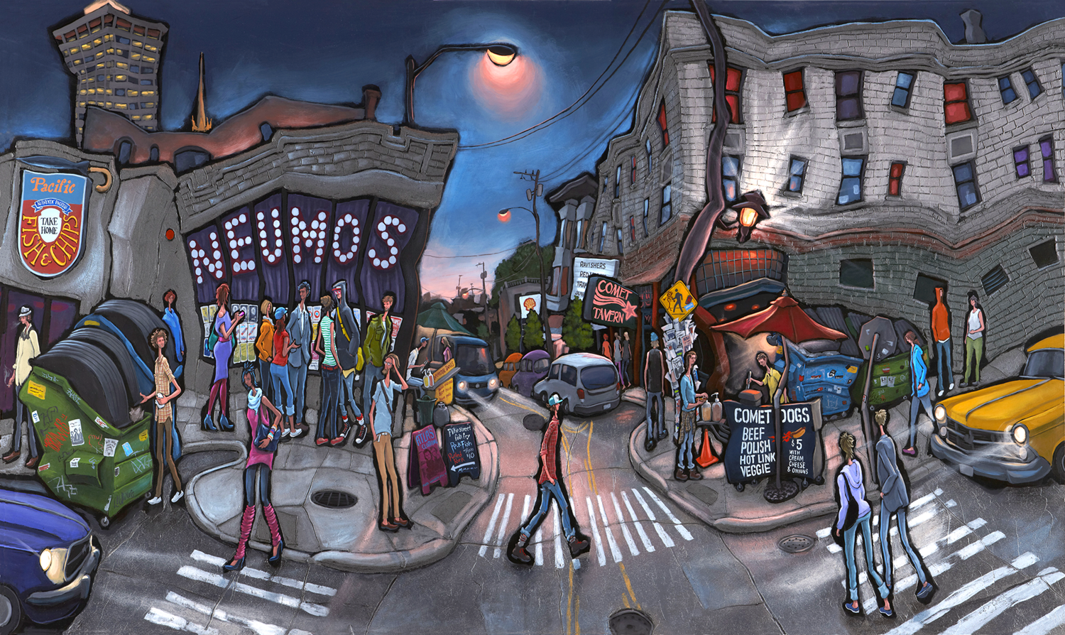 Neumos & Comet Original Painting