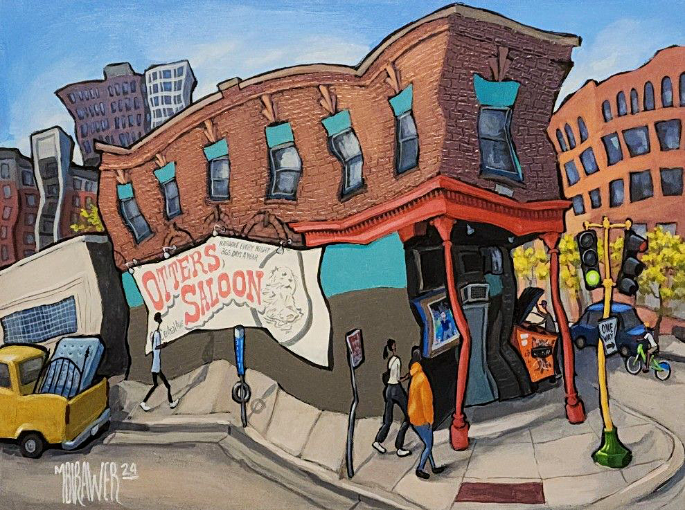 Otter Saloon Original Painting