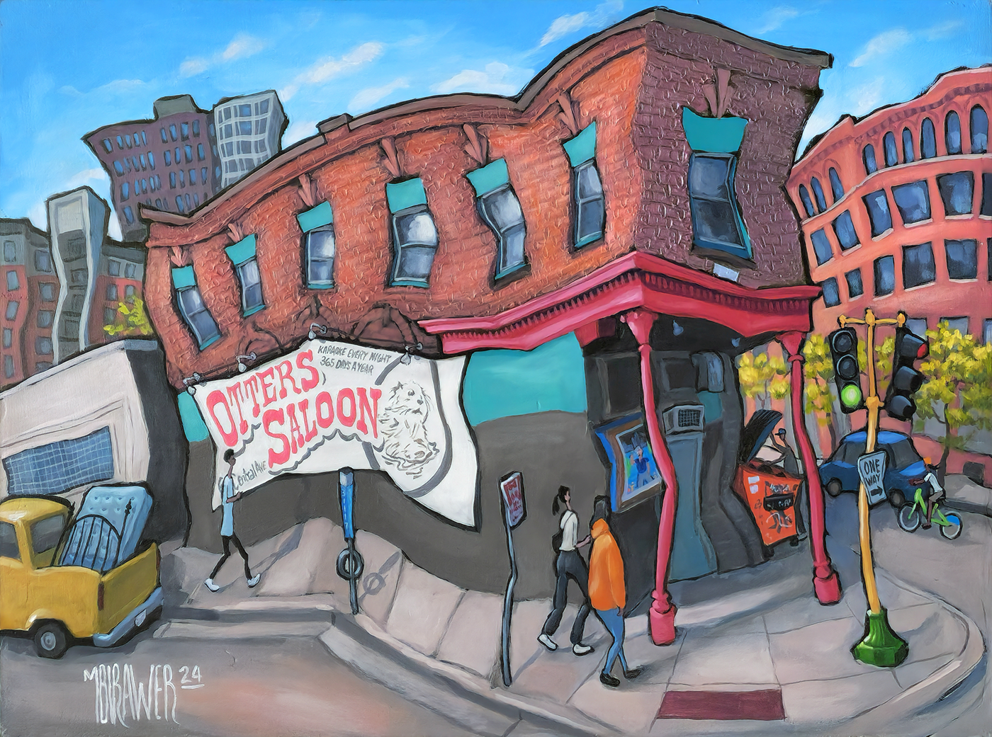 Otters Saloon - Minneapolis Original Painting