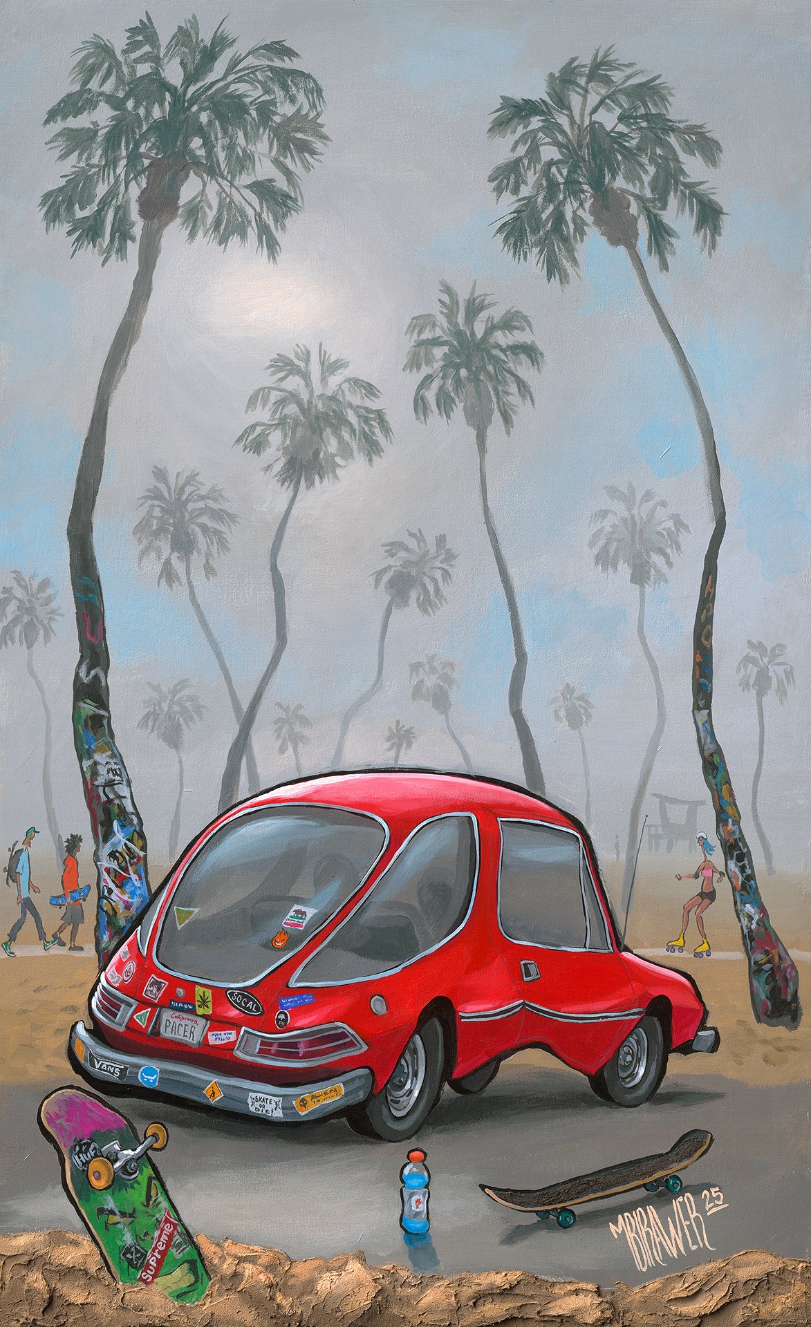 Pacer at Venice Beach - Original Painting