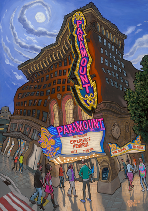 Paramount Theater - Seattle - Original Painting