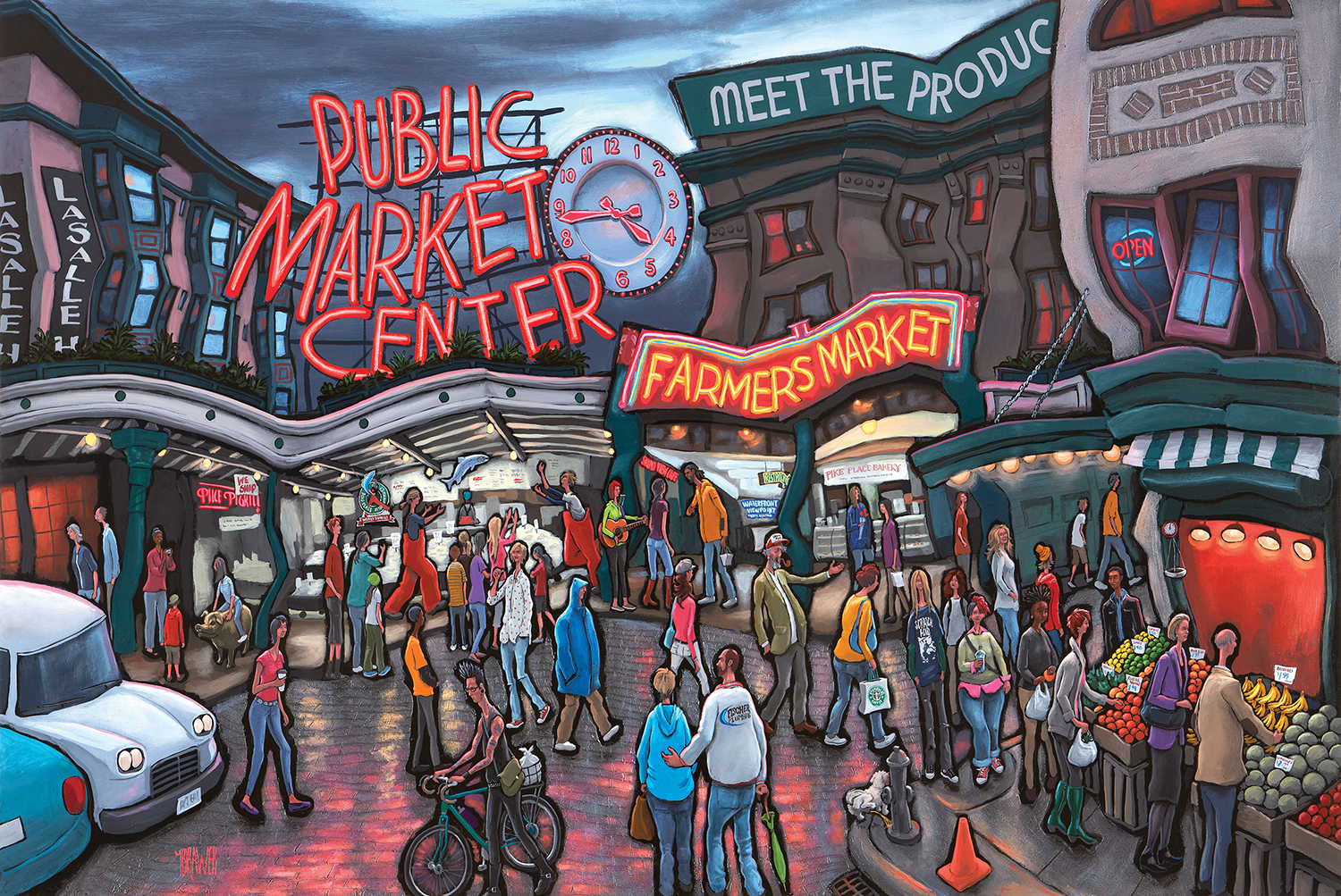 Pike Place Market Original Painting