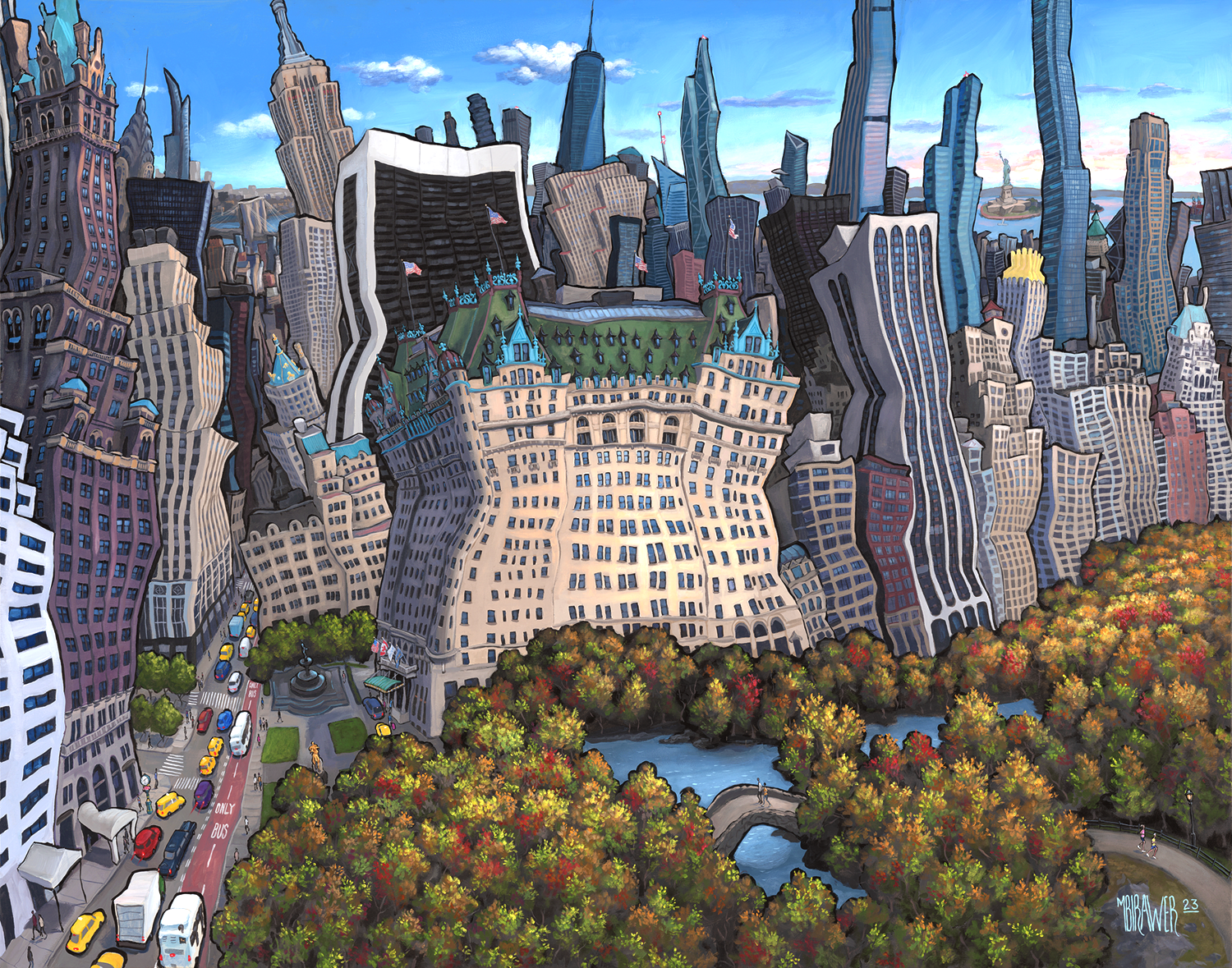 The Plaza - New York Original Painting