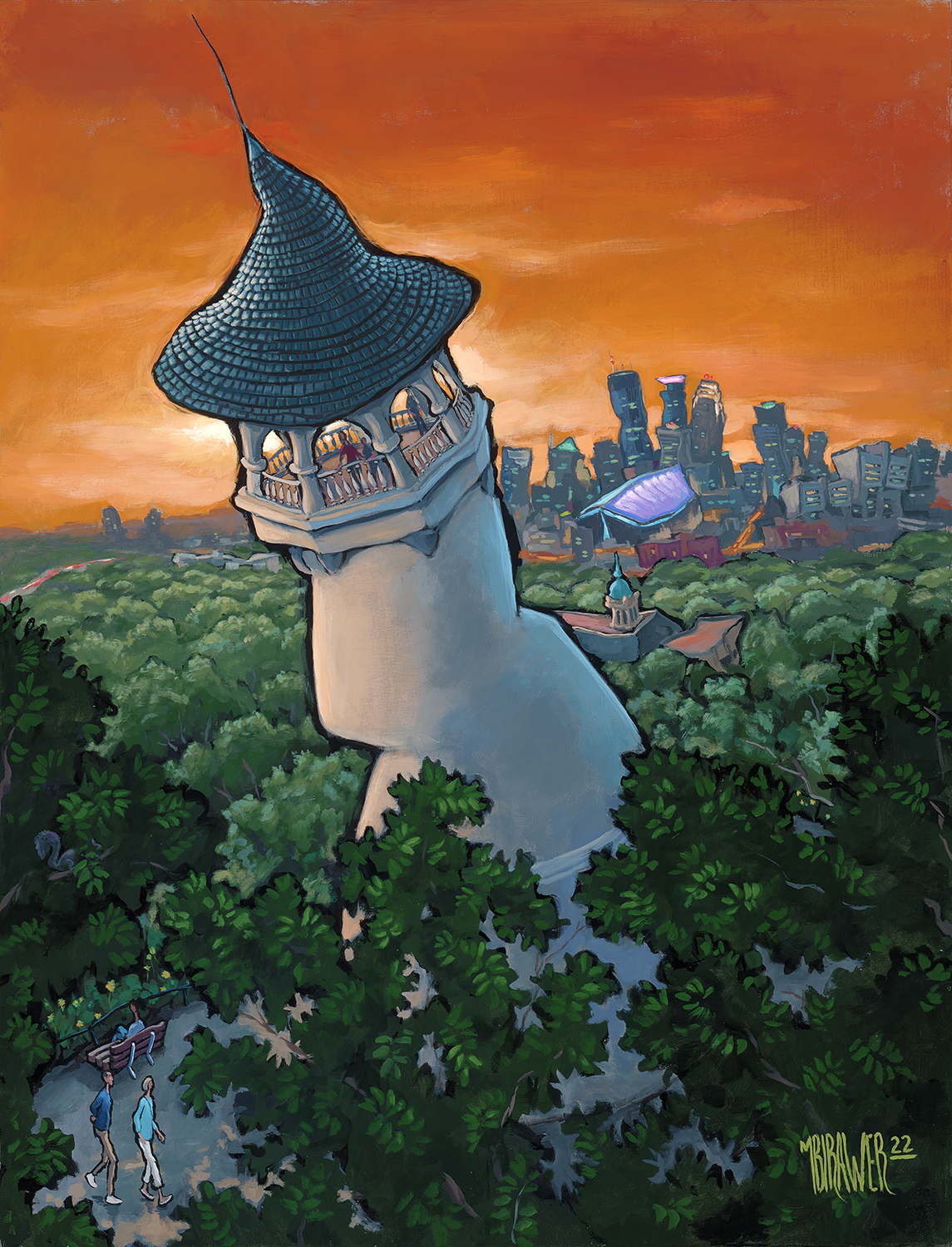 Prospect Park - Minneapolis Original Painting