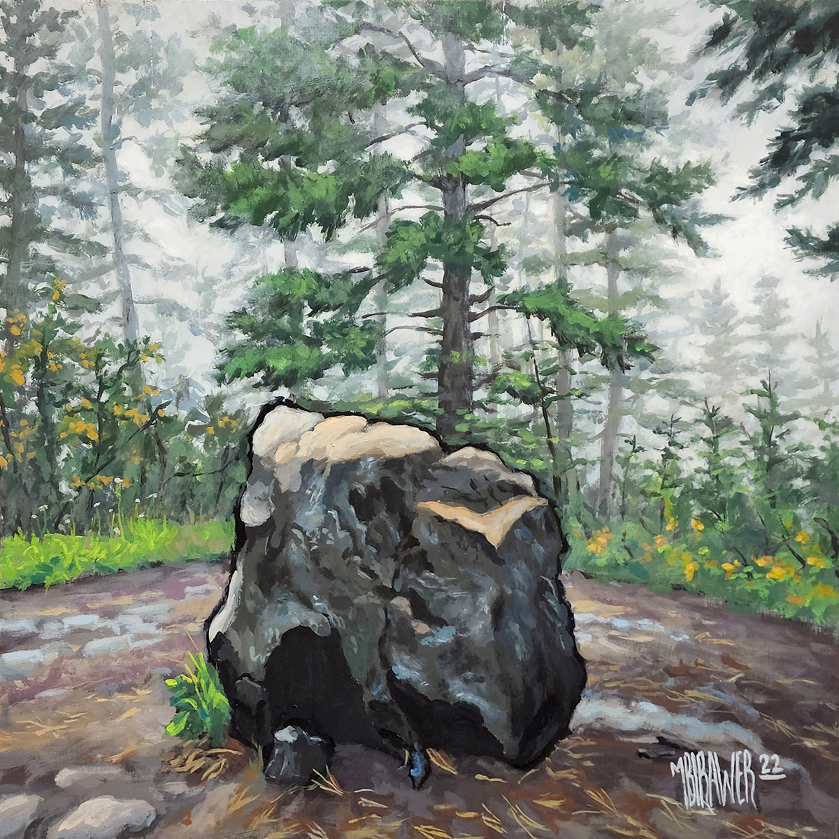 The Resting Rock Original Painting