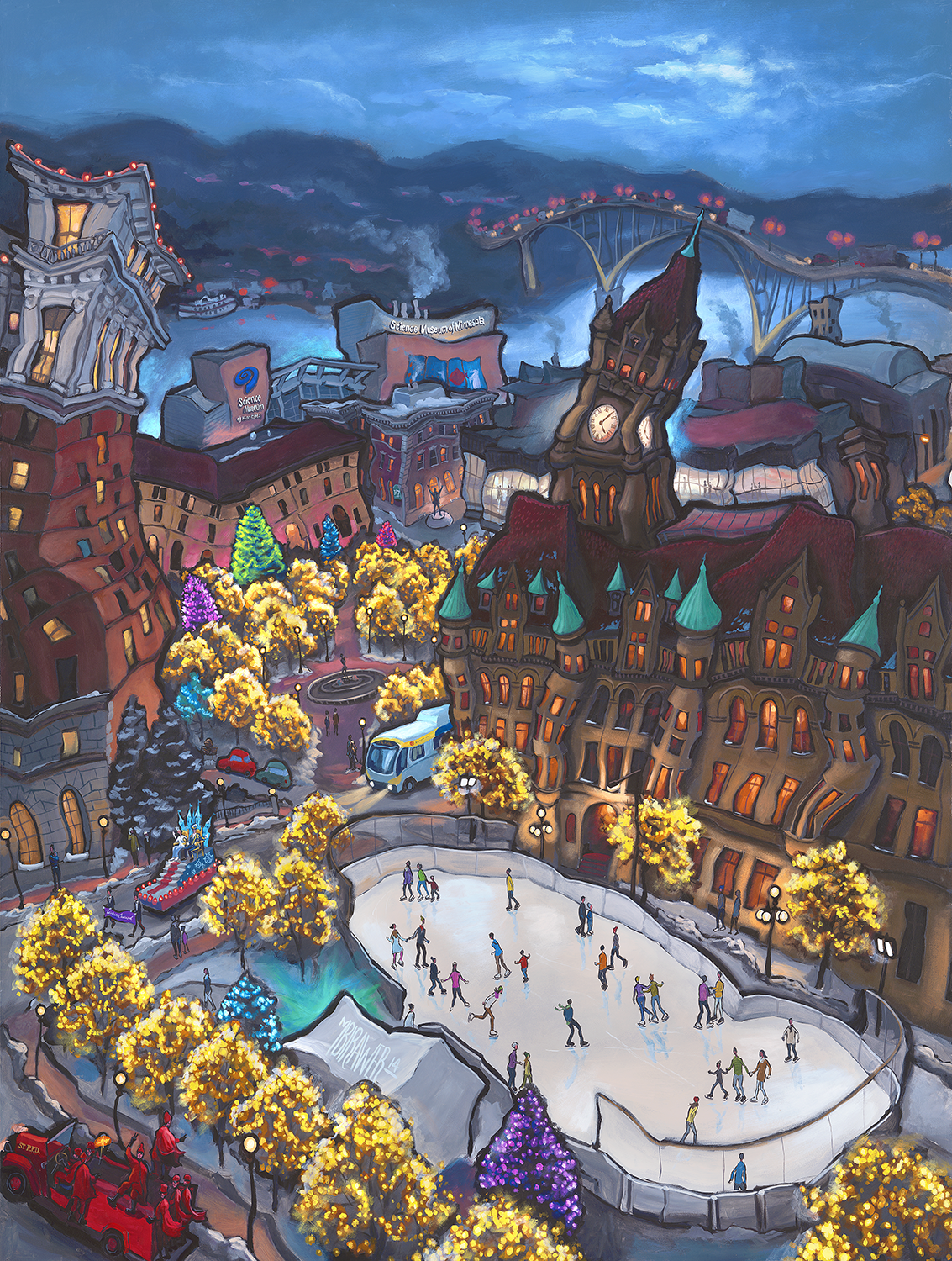 Rice Park Original Painting