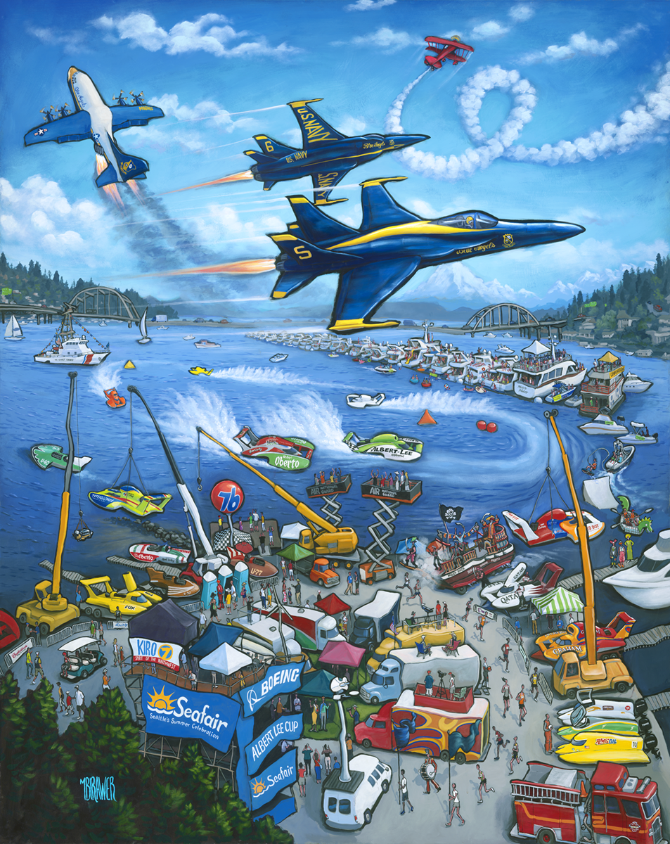 Seafair 65th Anniversary Original Painting