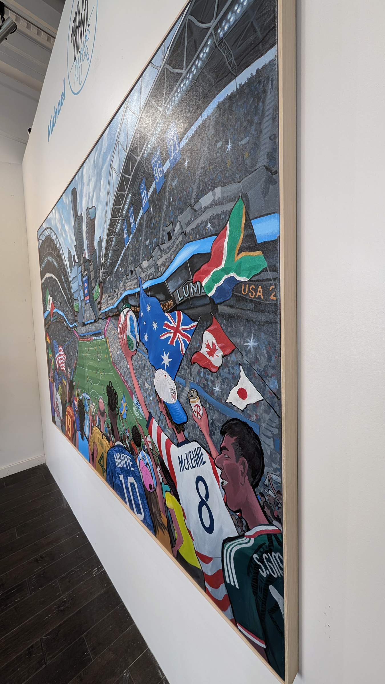 World Cup - Seattle Original Painting AVAILABLE - Michael Birawer
