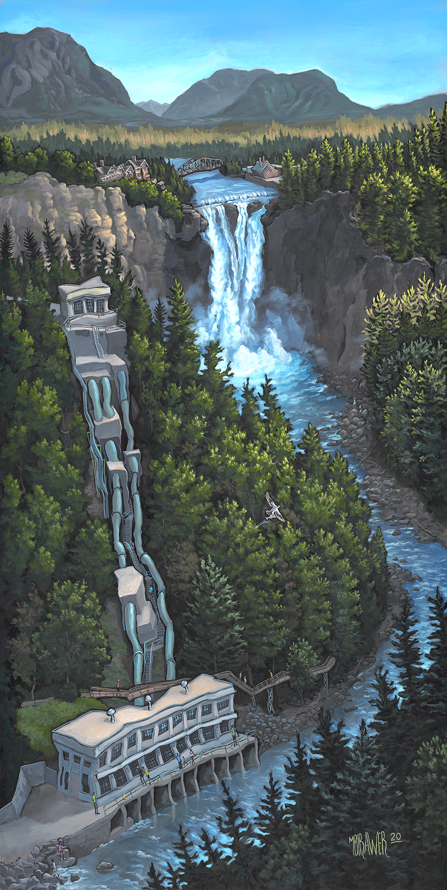 Snoqualmie Falls Original Painting