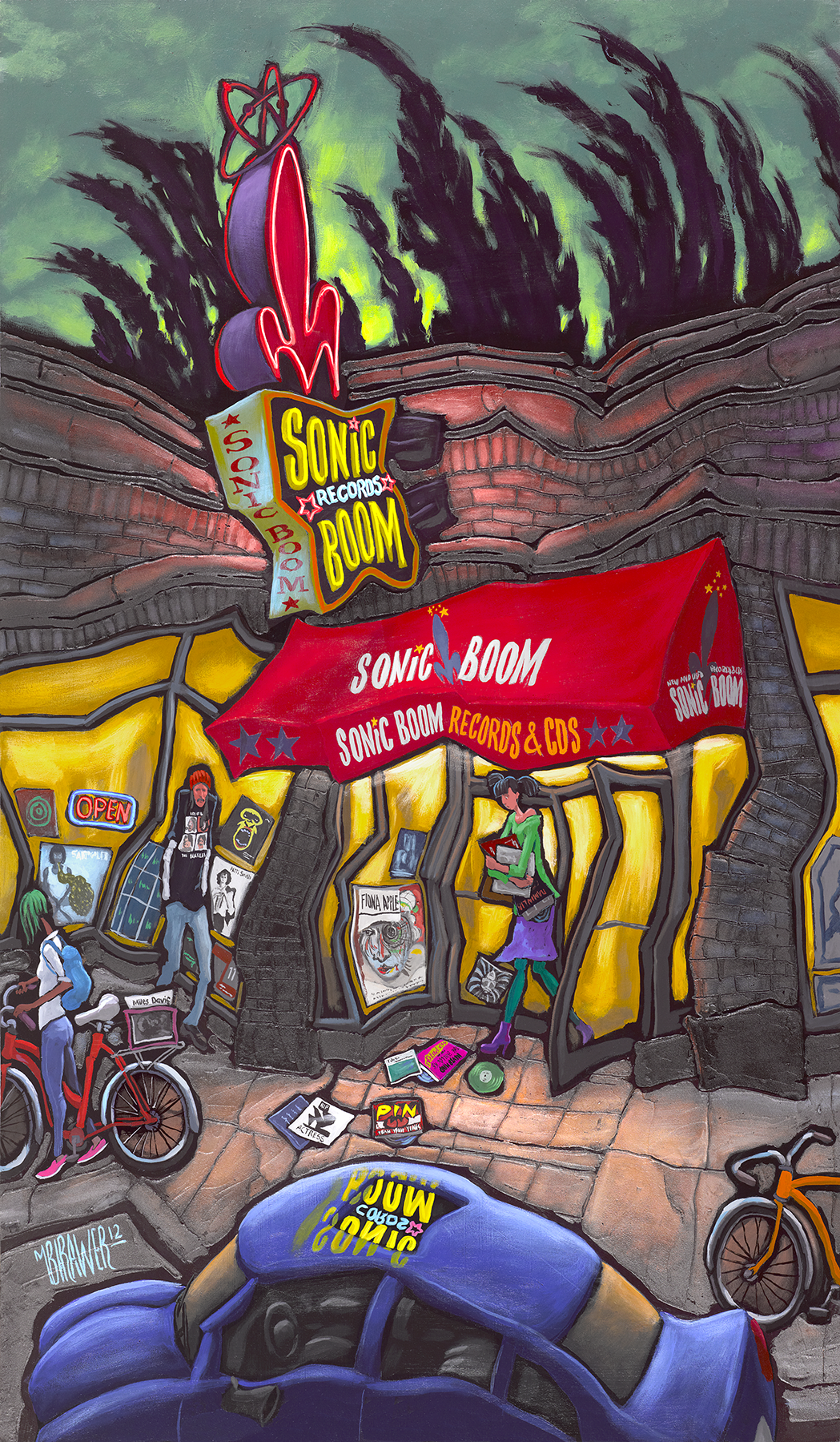 Sonic Boom Records Original Painting