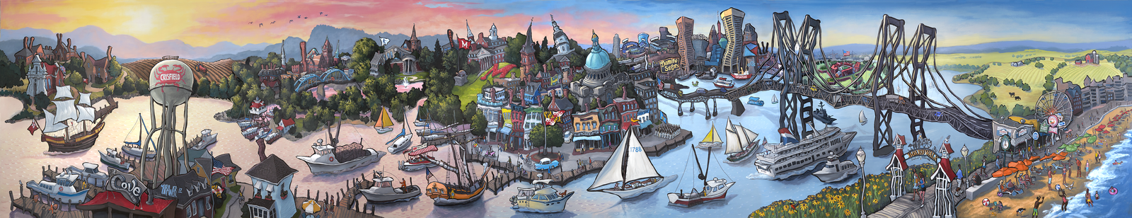 Maryland - Mural at the Hotel at the University of Maryland