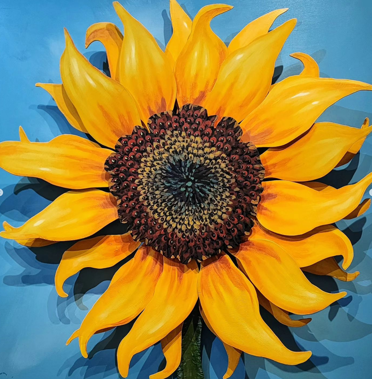 Sunflower Pop Outs Original Painting  AVAILABLE