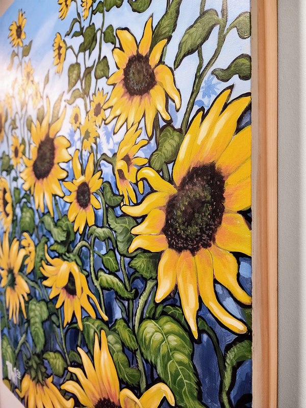 Field of Sunflowers Original Painting AVAILABLE - Michael Birawer
