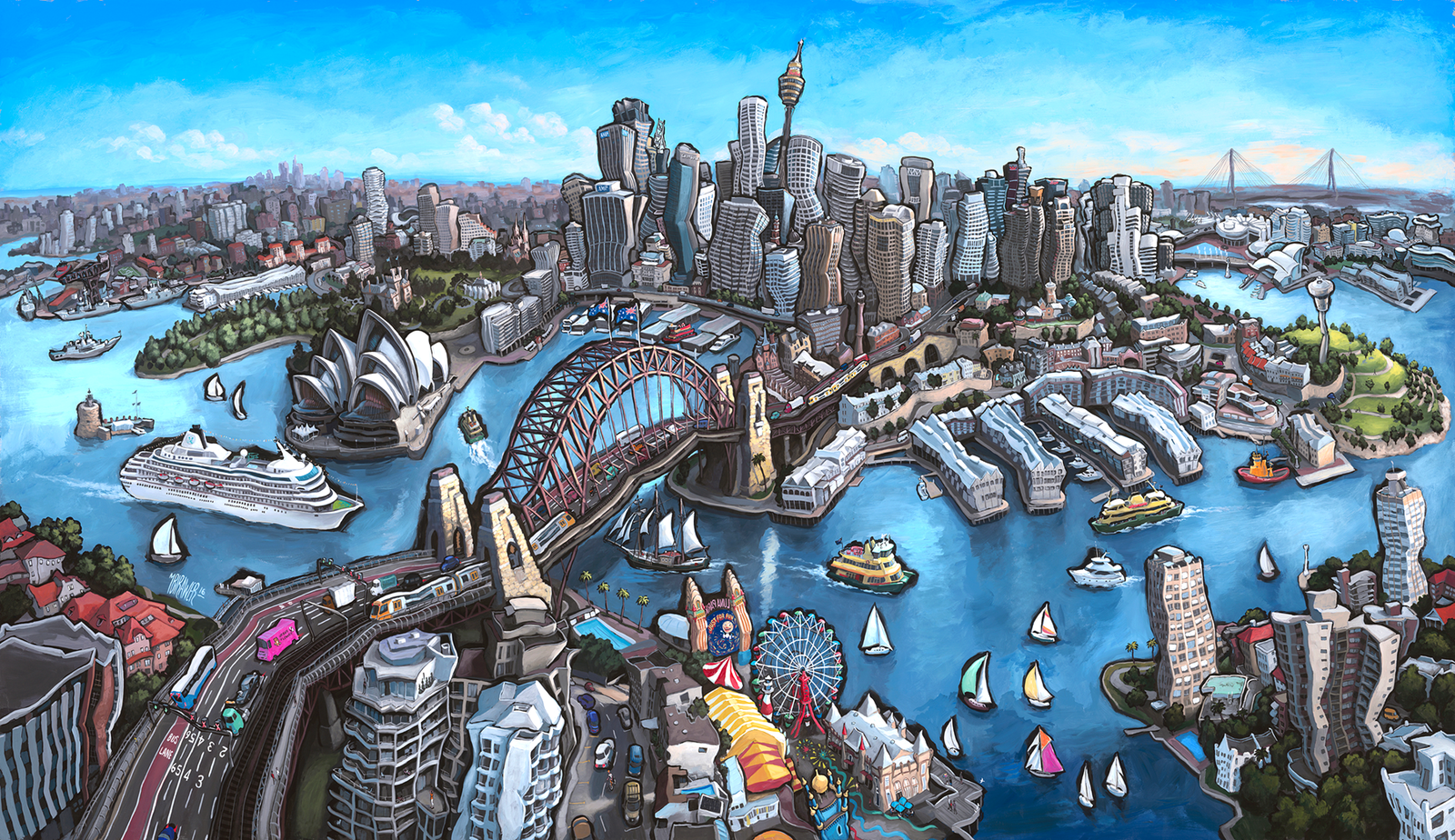 Sydney Australia Original Painting