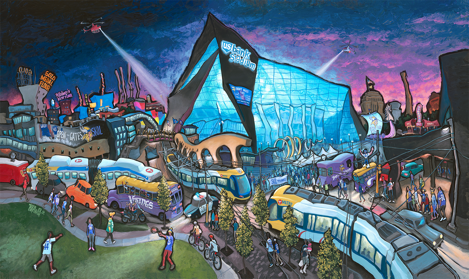 Calm Before the Purple Storm Original Painting