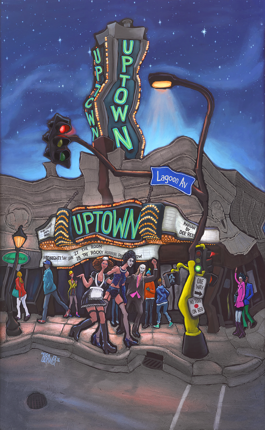 Uptown Theater Original Painting