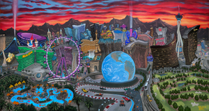 Las Vegas Skyline Original Painting