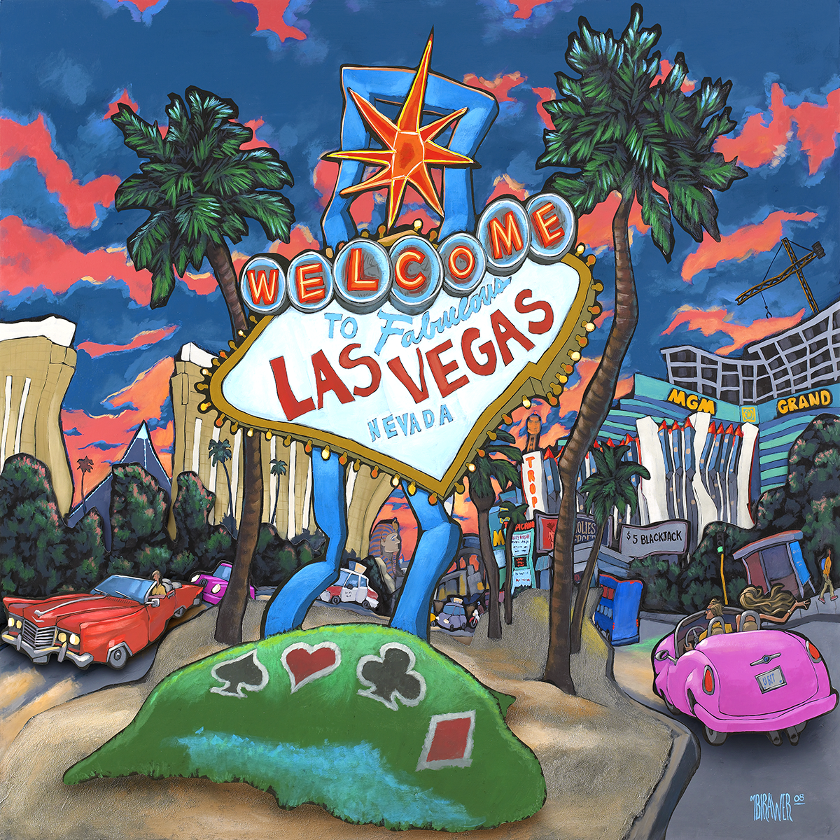 Welcome to Las Vegas Original Painting