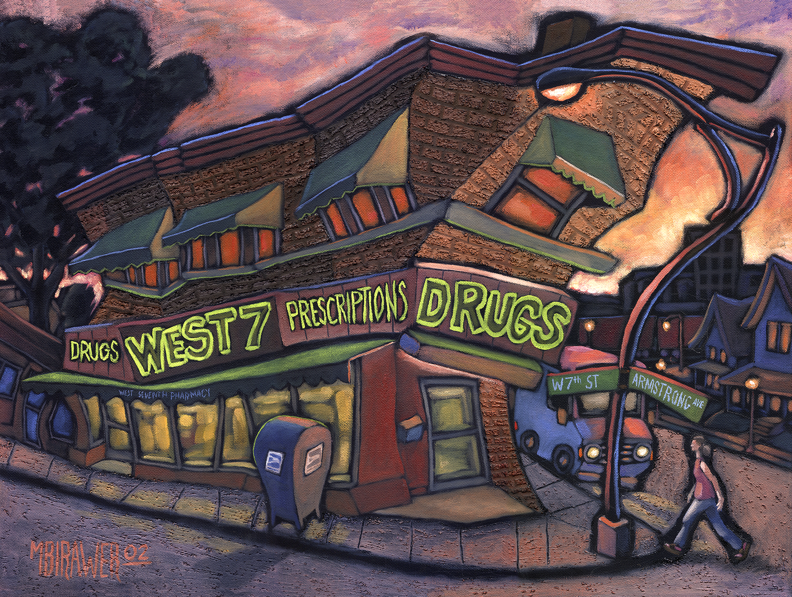 West 7th Drug Original Painting
