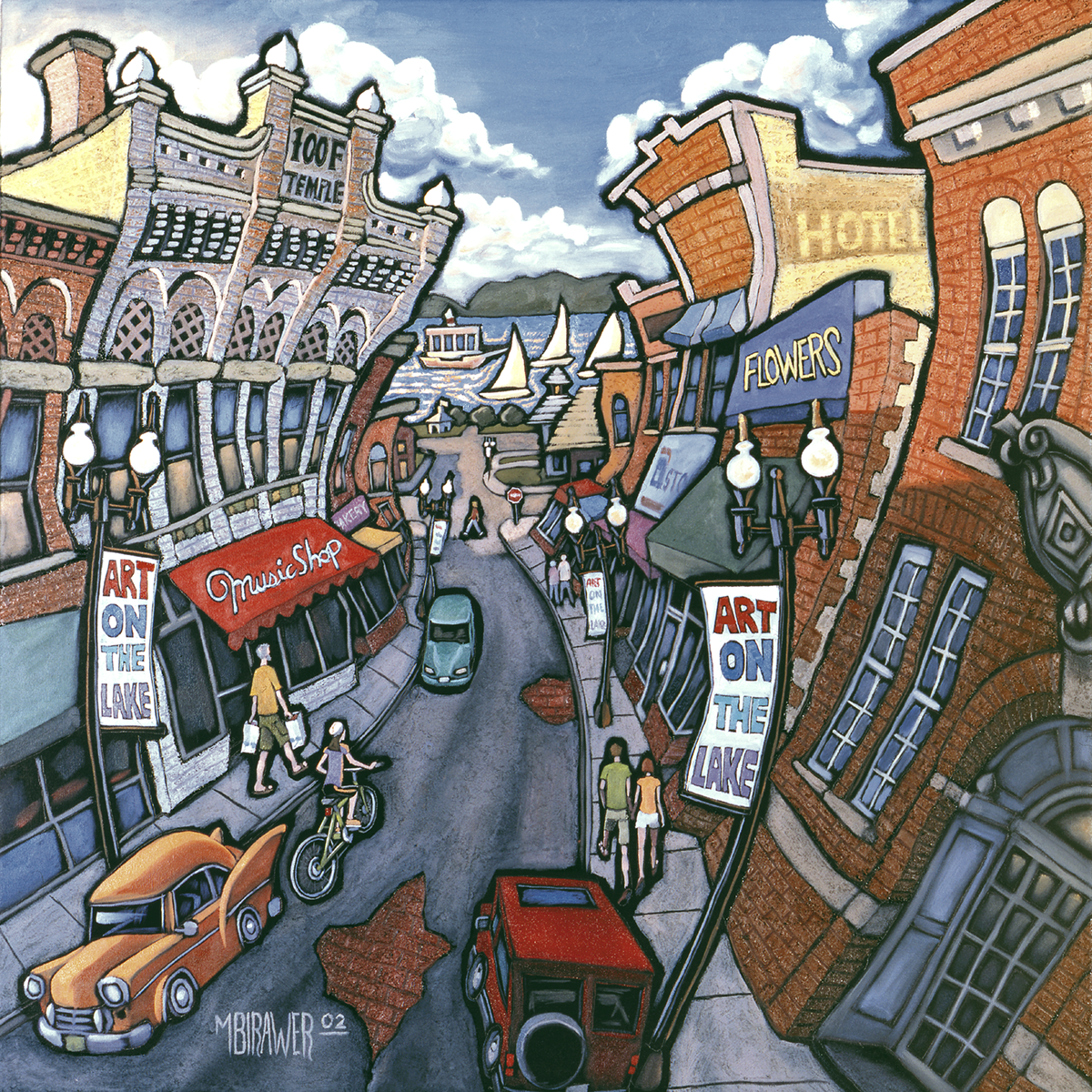 Water Street Original Painting