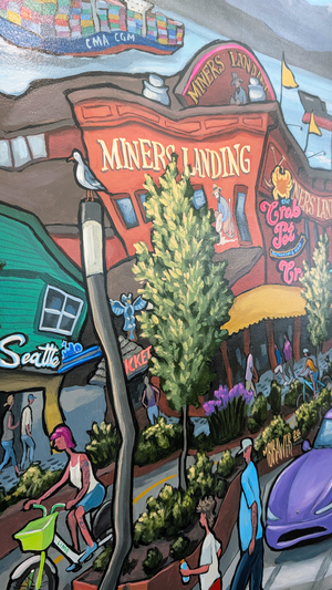 Seattle Waterfront - Original Painting  AVAILABLE