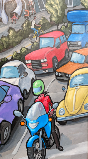 Seattle Waterfront - Original Painting  AVAILABLE
