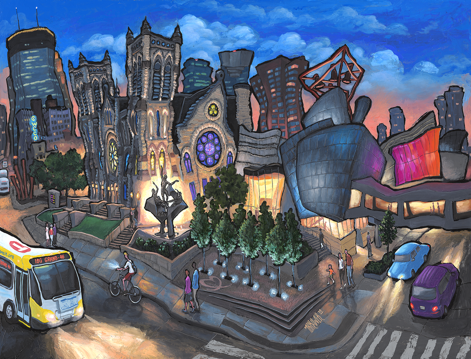 Westminster - Minneapolis Original Painting