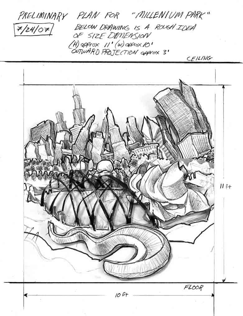 Millennium Park Concept Drawing