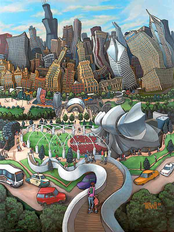 Millennium Park Original Painting