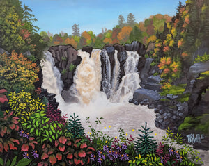 High Falls - Minnesota Original Painting