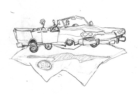 Low Rider Cutout Painting