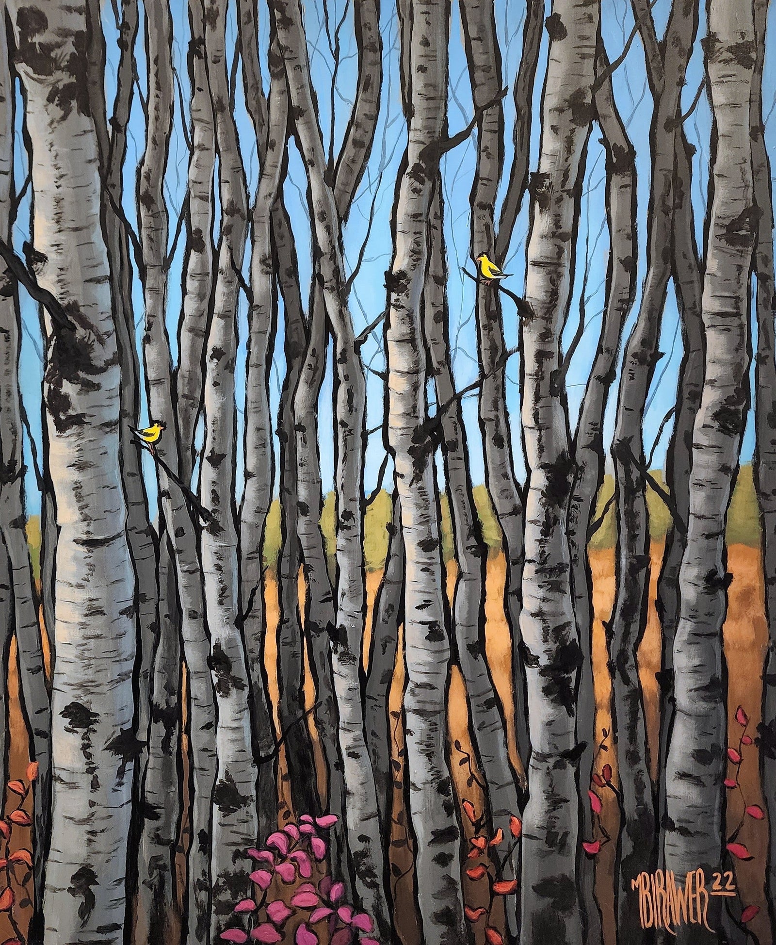 Morning Birch Original Painting