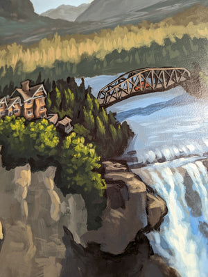 Snoqualmie Falls Original Painting  AVAILABLE