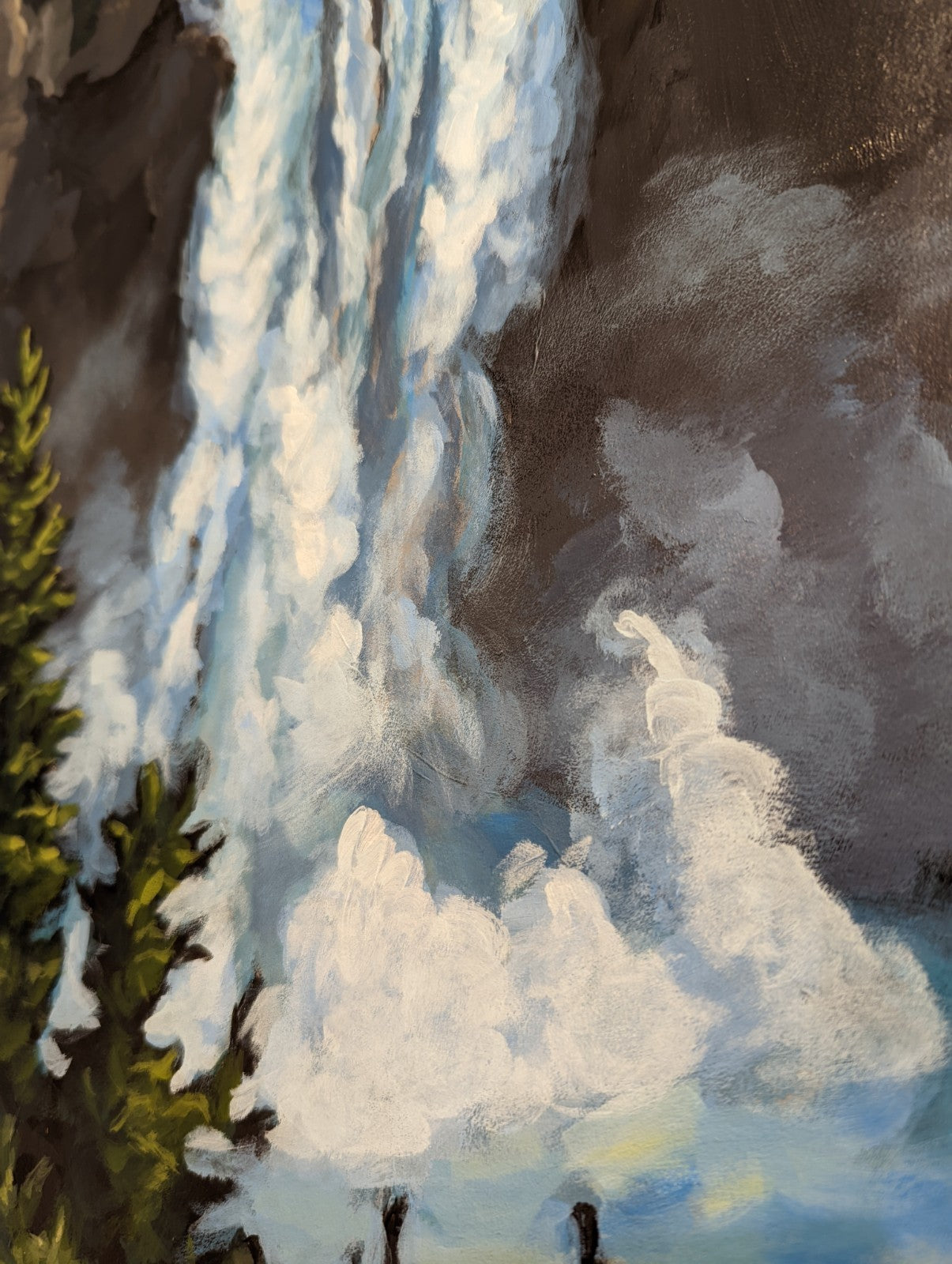 Snoqualmie Falls Original Painting  AVAILABLE