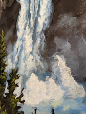 Snoqualmie Falls Original Painting  AVAILABLE