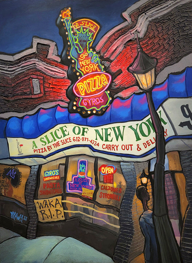 A Slice of New York - Minneapolis Original Painting
