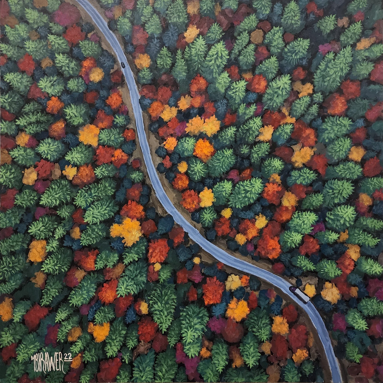 Winding Through Wilderness the Original Painting