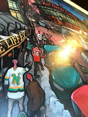 Xcel Energy Center - Home of the Wild Original Painting