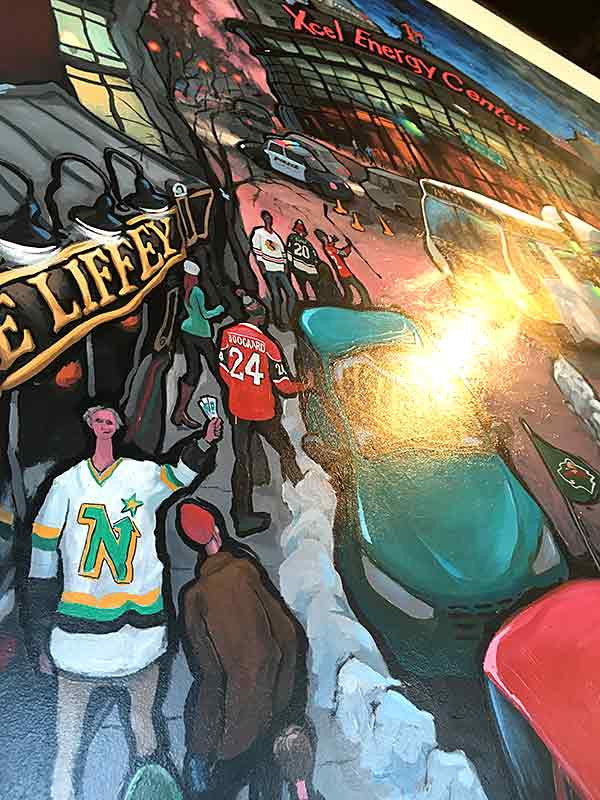 Xcel Energy Center - Home of the Wild Original Painting - Michael
