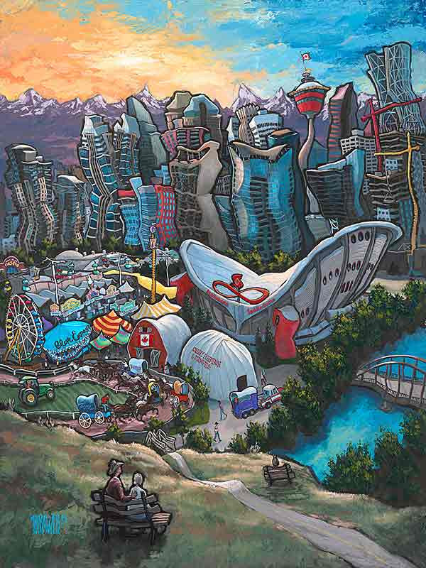 Calgary Original Painting