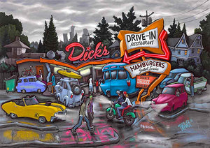 Dick's Drive-In Original Painting