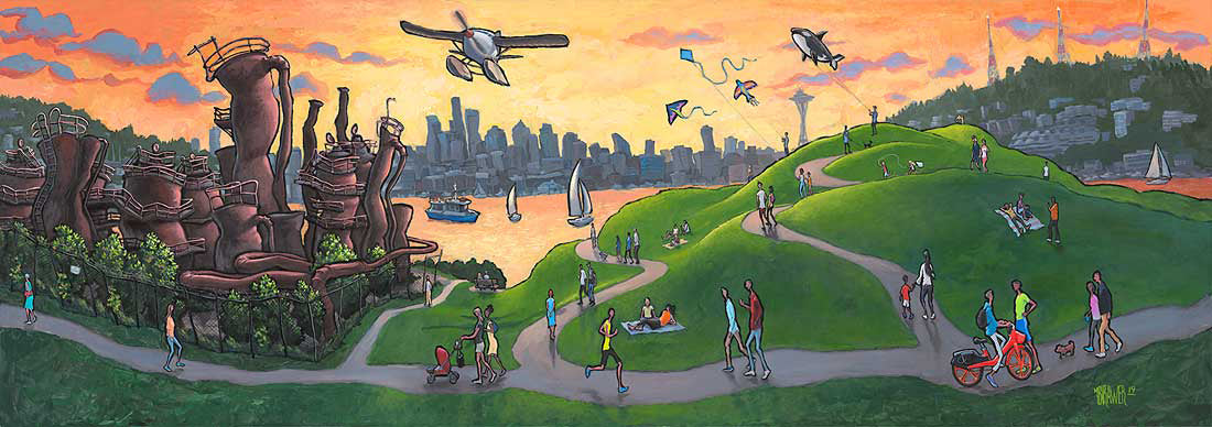 Gas Works Park Original Painting