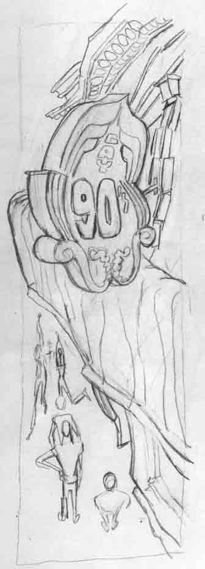 Gay 90's Concept Drawing