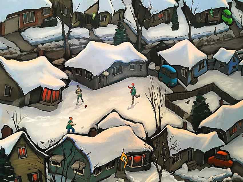 Sunday Afternoon - Green Bay Original Painting