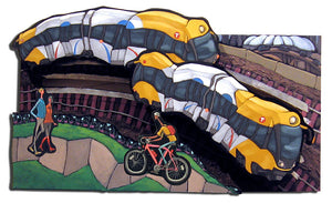 Light Rail Cutout Painting