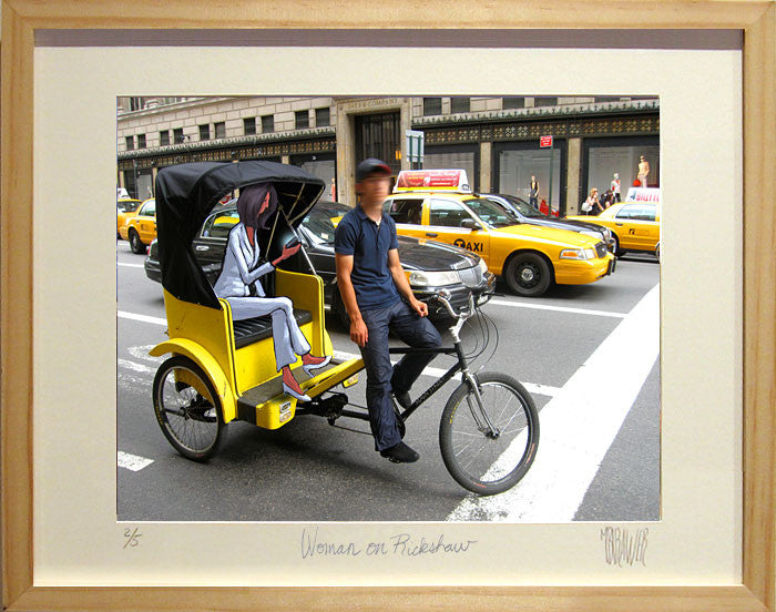 Woman on Rickshaw