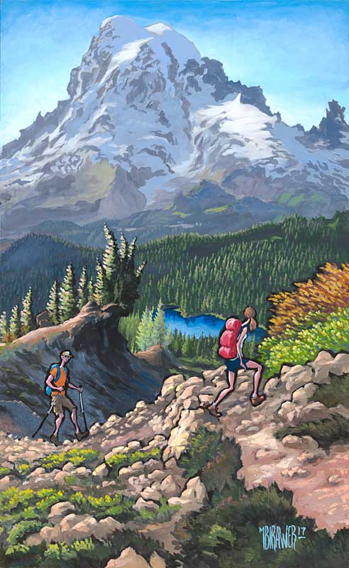 Mount Rainier Original Painting