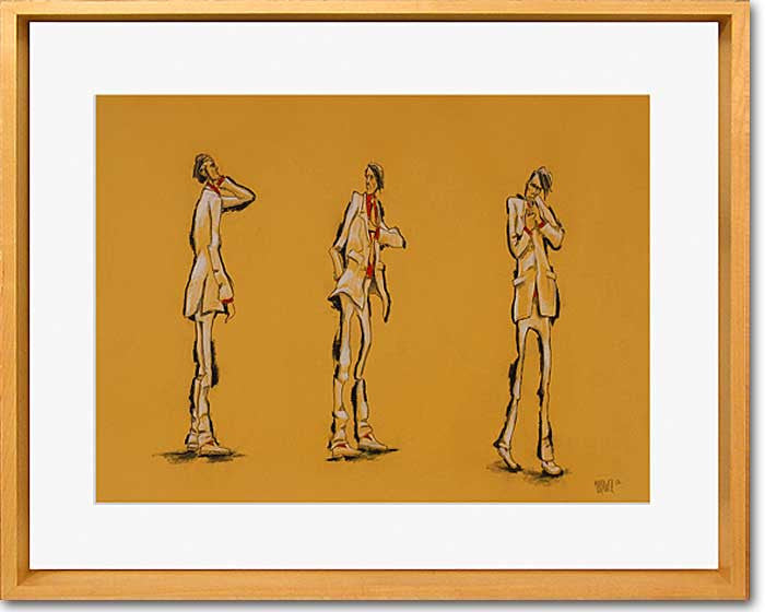 Poser Original Drawing