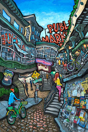 Post Alley Original Painting